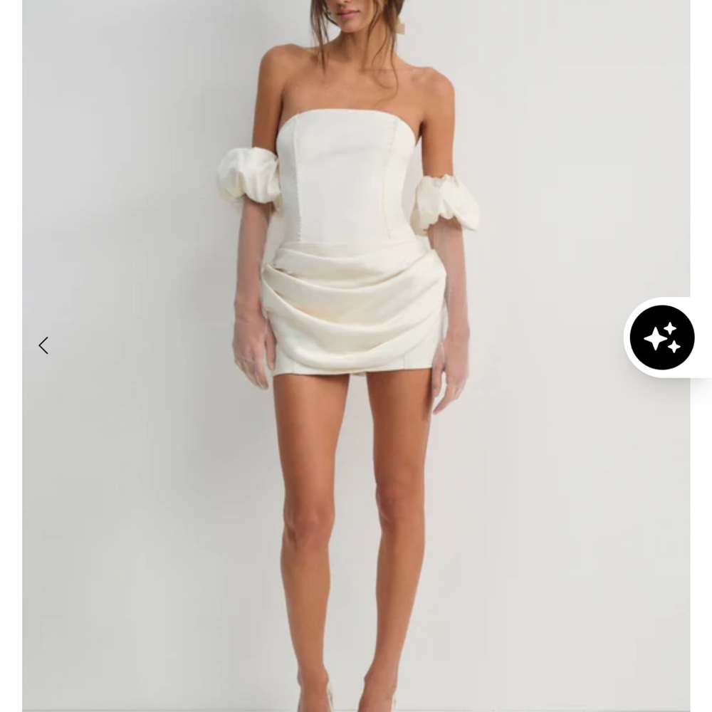 For Love and Lemons Serena Mini Dress + Gloves size XS